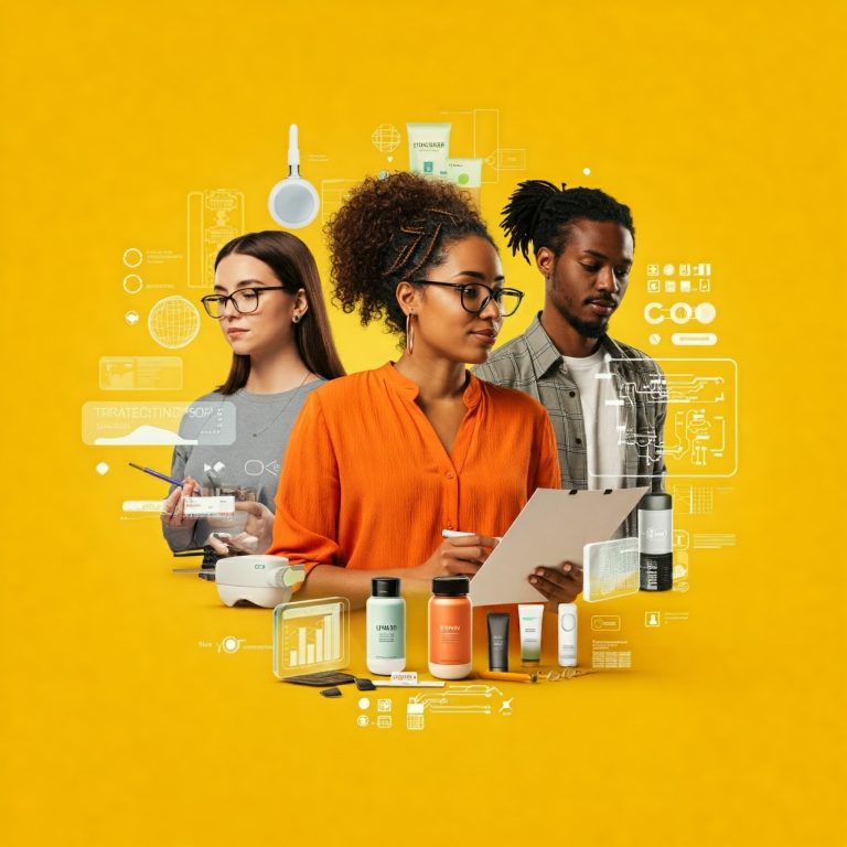 Project sourcing and management illustration